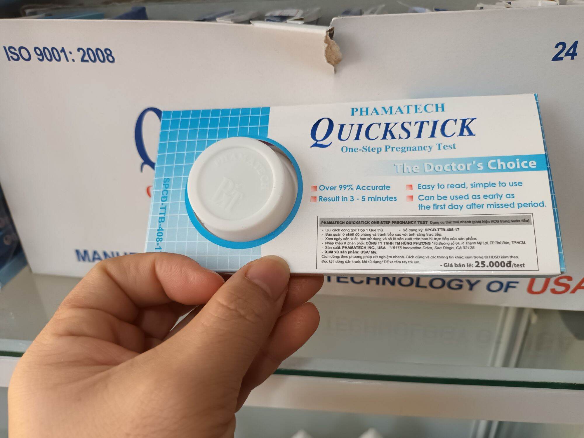 que thử thai Quicktick