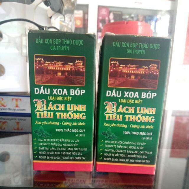 [HCM]Dầu xoa bóp thảo dược BÁCH LINH TIÊU THỐNG