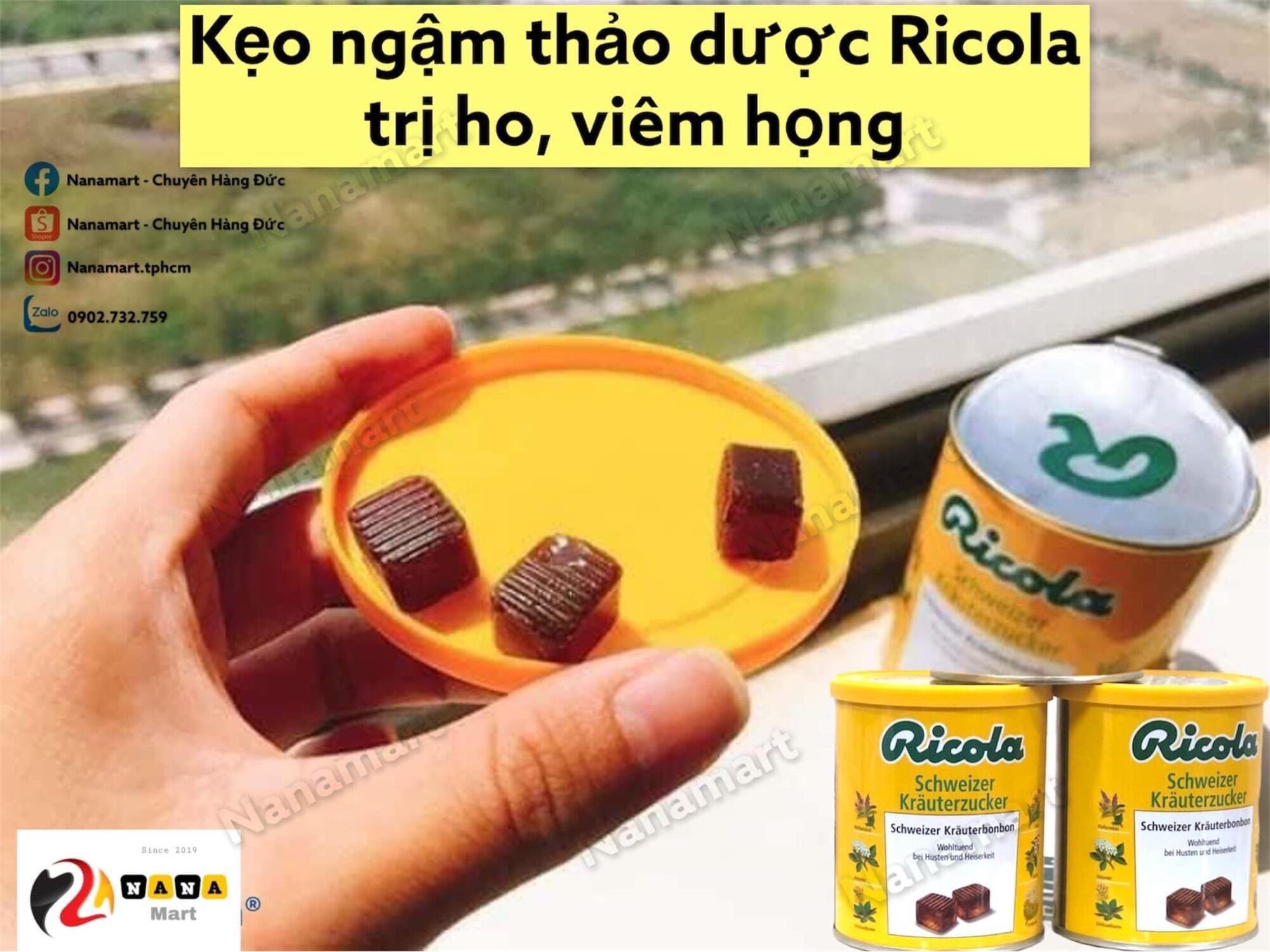 Kẹo ngậm ho Ricola Nội địa Đức