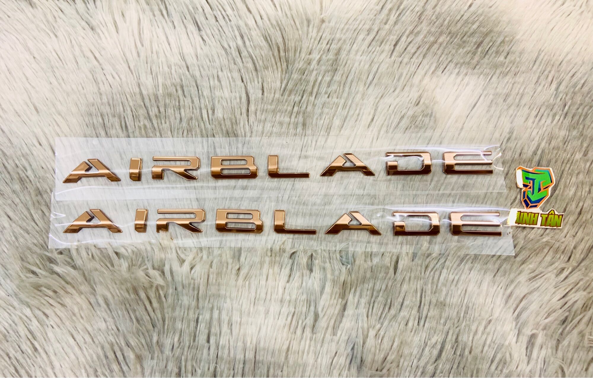 Tem zin cao cấp airblade màu vàng đồng 2020-2023