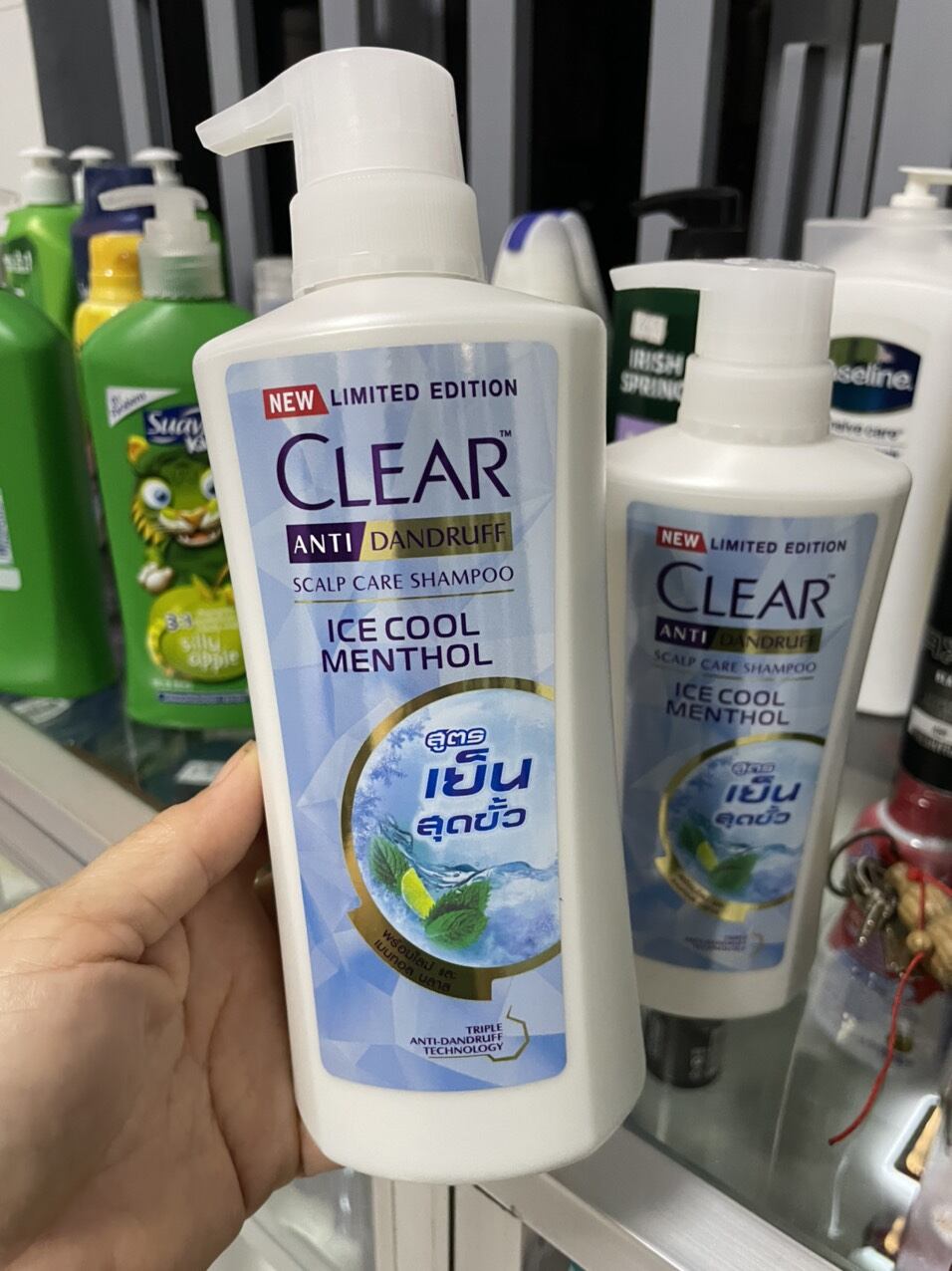 dầu gội CLEAR bạc hà ICE COOL MENTHOL 400ML Thái Lan