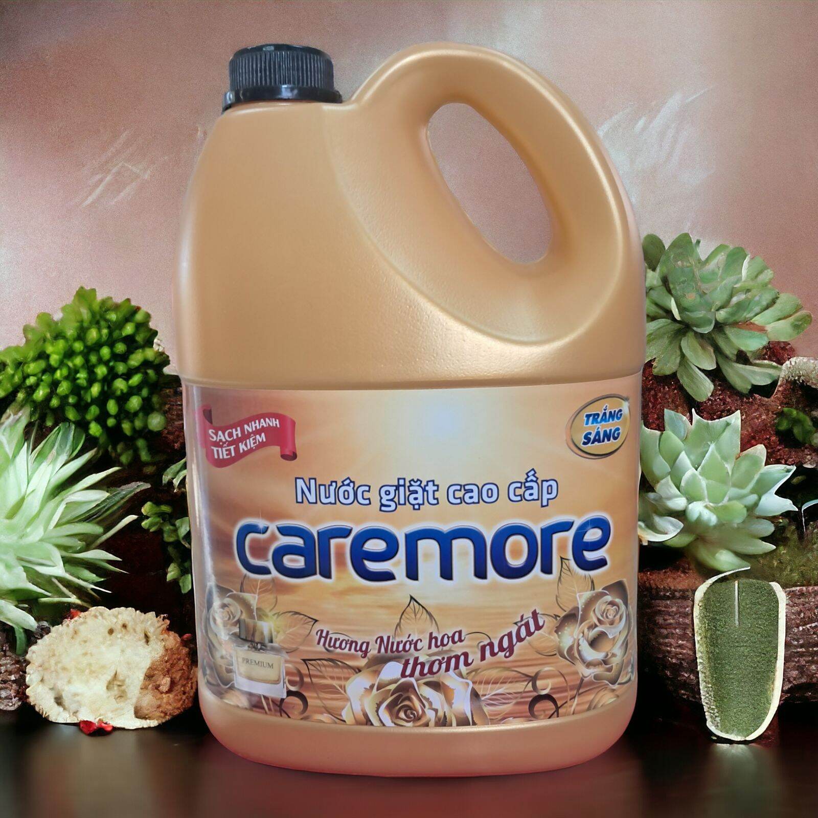 Nước giặt xả caremore can 3,8kg hương nước hoa