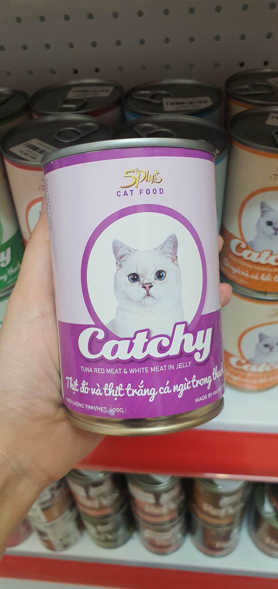 Pate Catchy lon 400gr dành cho mèo mọi lứa tuổi