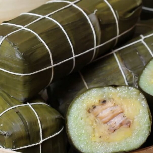2 cây bánh tét chay Bình định (mỗi cây 1kg có hút chân không)