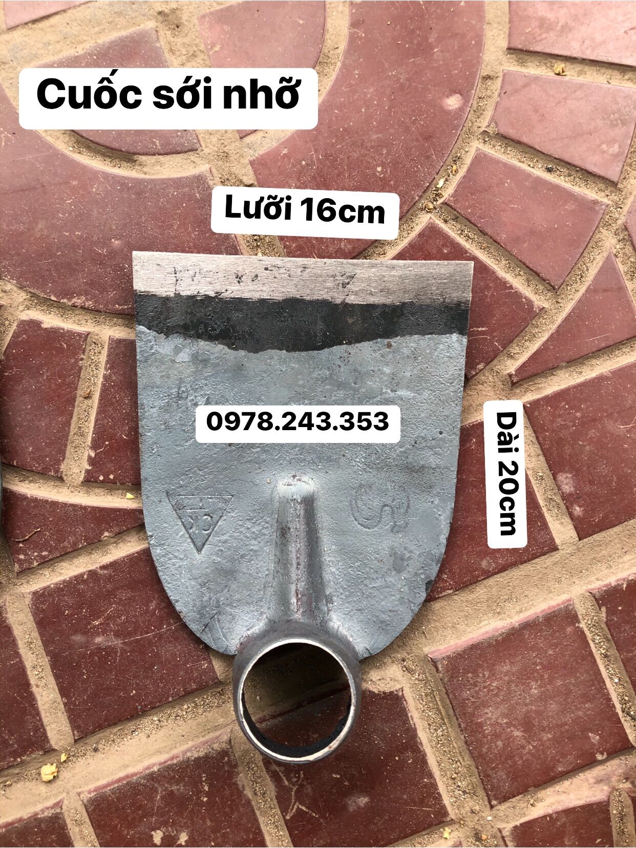 Cuốc sới đất - sới lạc đủ cỡ chuẩn thép rèn