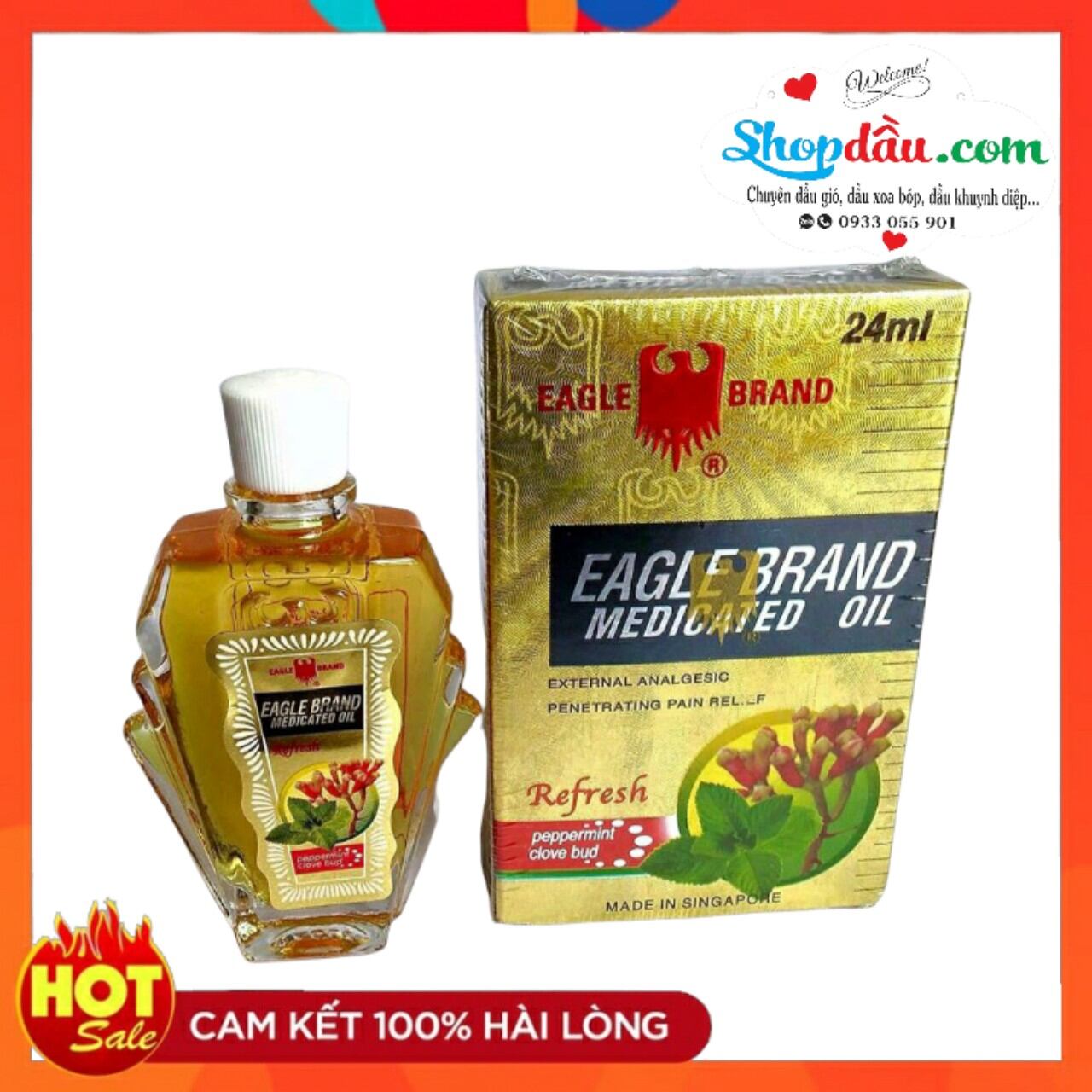 Dầu gió con ó - hàng 2 nắp mỹ 24ml