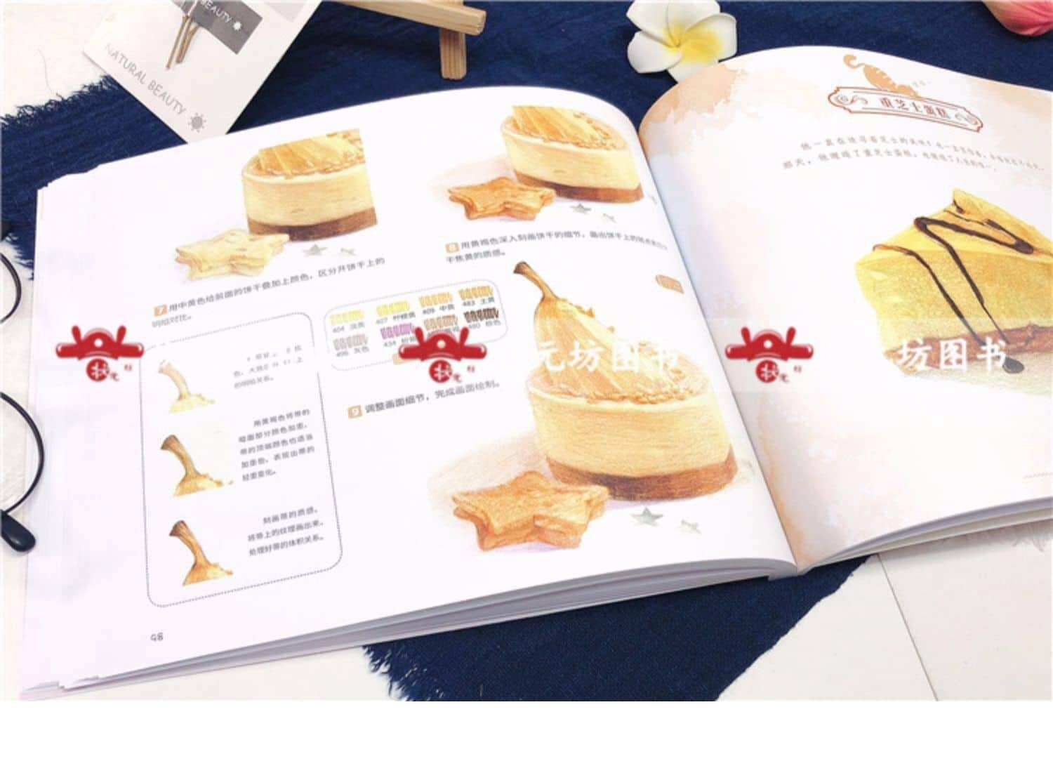 Artbook dạy vẽ đồ ăn bằng chì màu