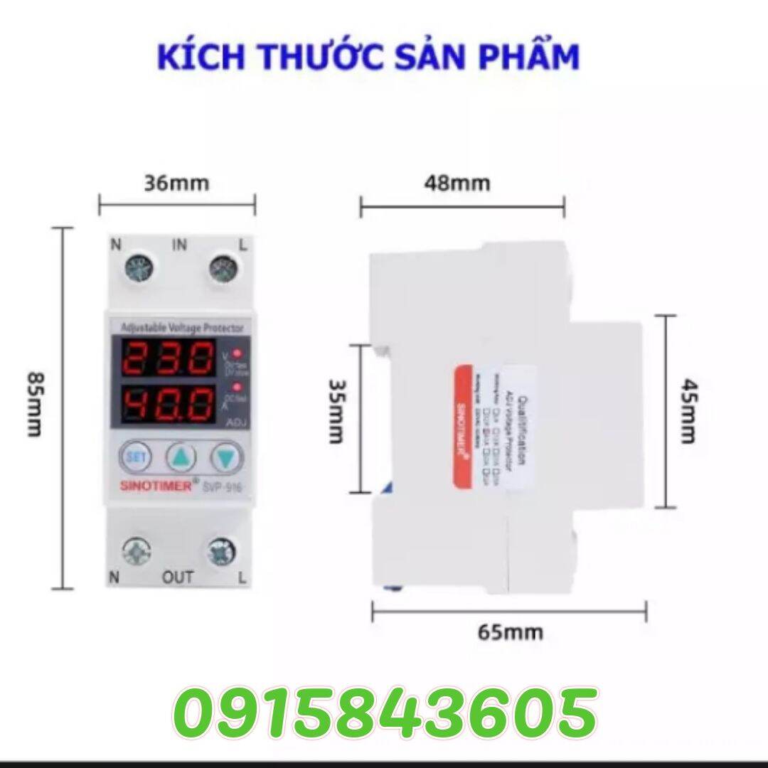 Rơ le  bảo vệ điện áp SVP 916 40/63 A