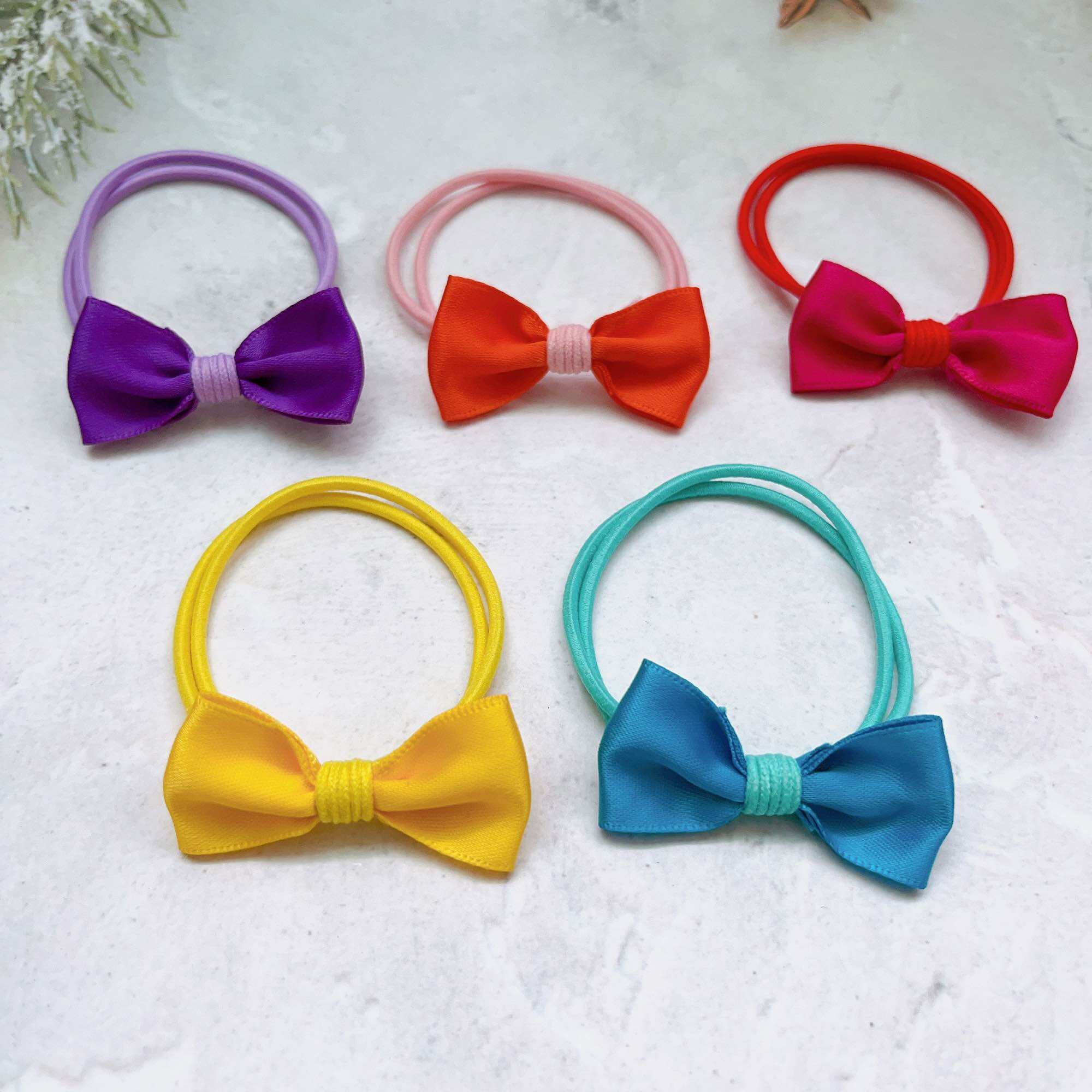 Set 100 dây cột tóc nơ nhỏ - xưởng cột tóc morish