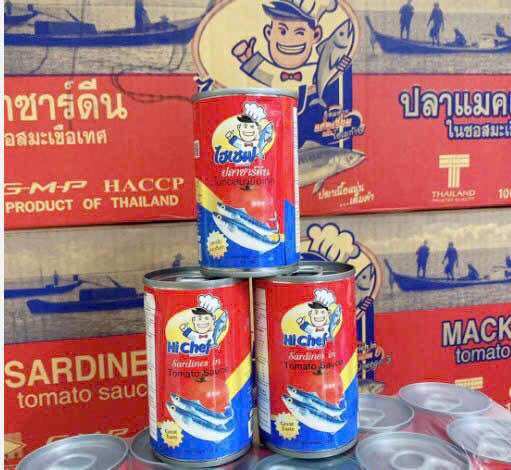 Lốc 10 hộp cá mồi  Hi Chef Thái Lan 155g