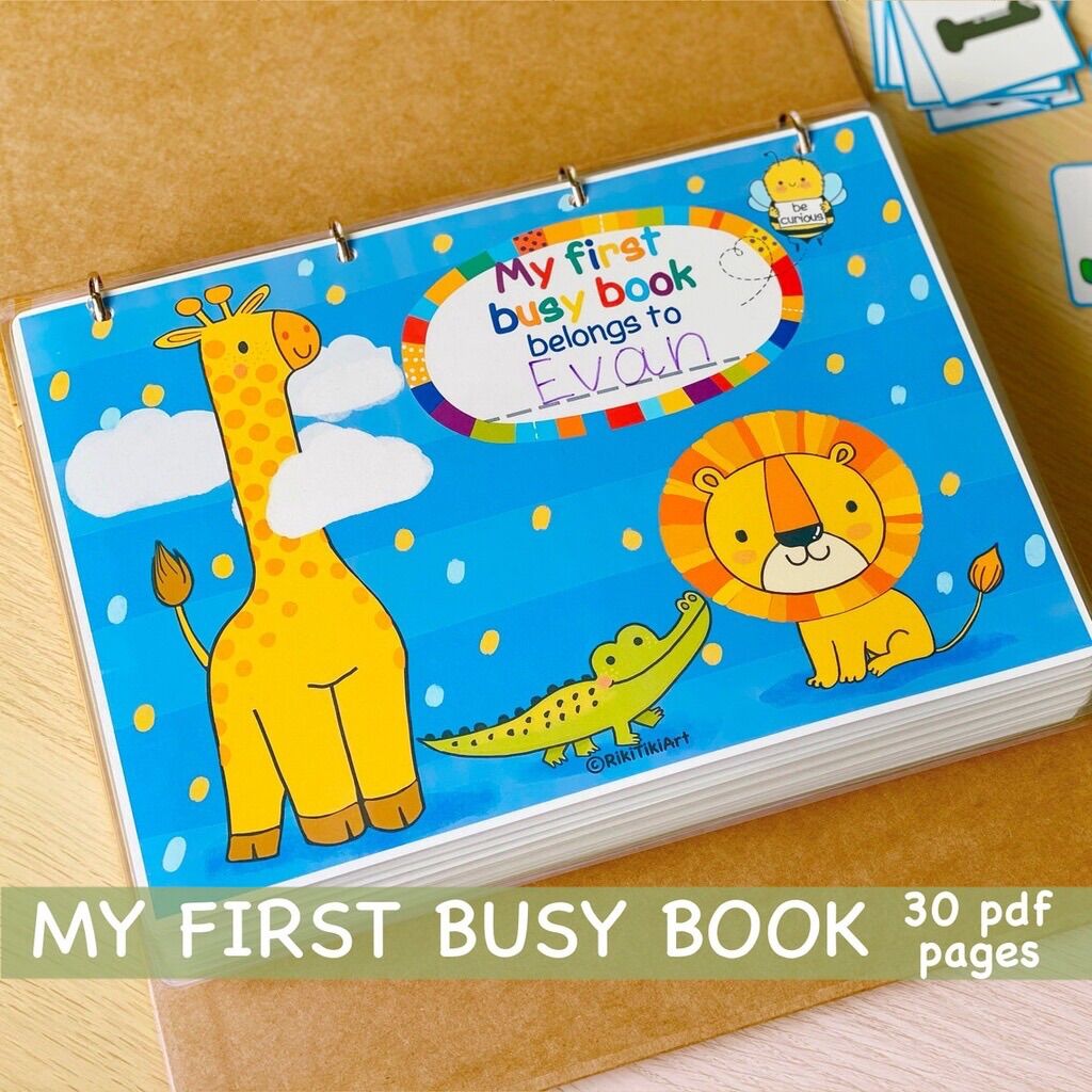 Bộ đồ chơi học liệu bóc dán Montessori chủ đề tổng hợp My first busy book vừa chơi vừa học giúp bé phát triển kỹ năng