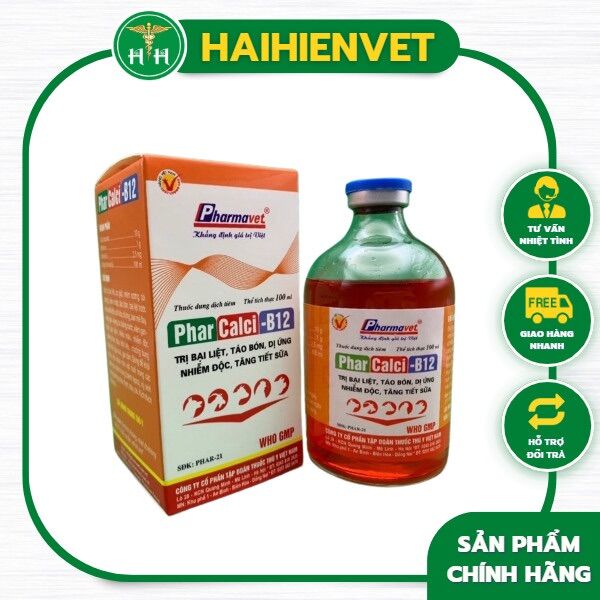 100ml Phar CALCI B12 - BẠI LIỆT, TÁO BÓN, TĂNG TIẾT SỮA