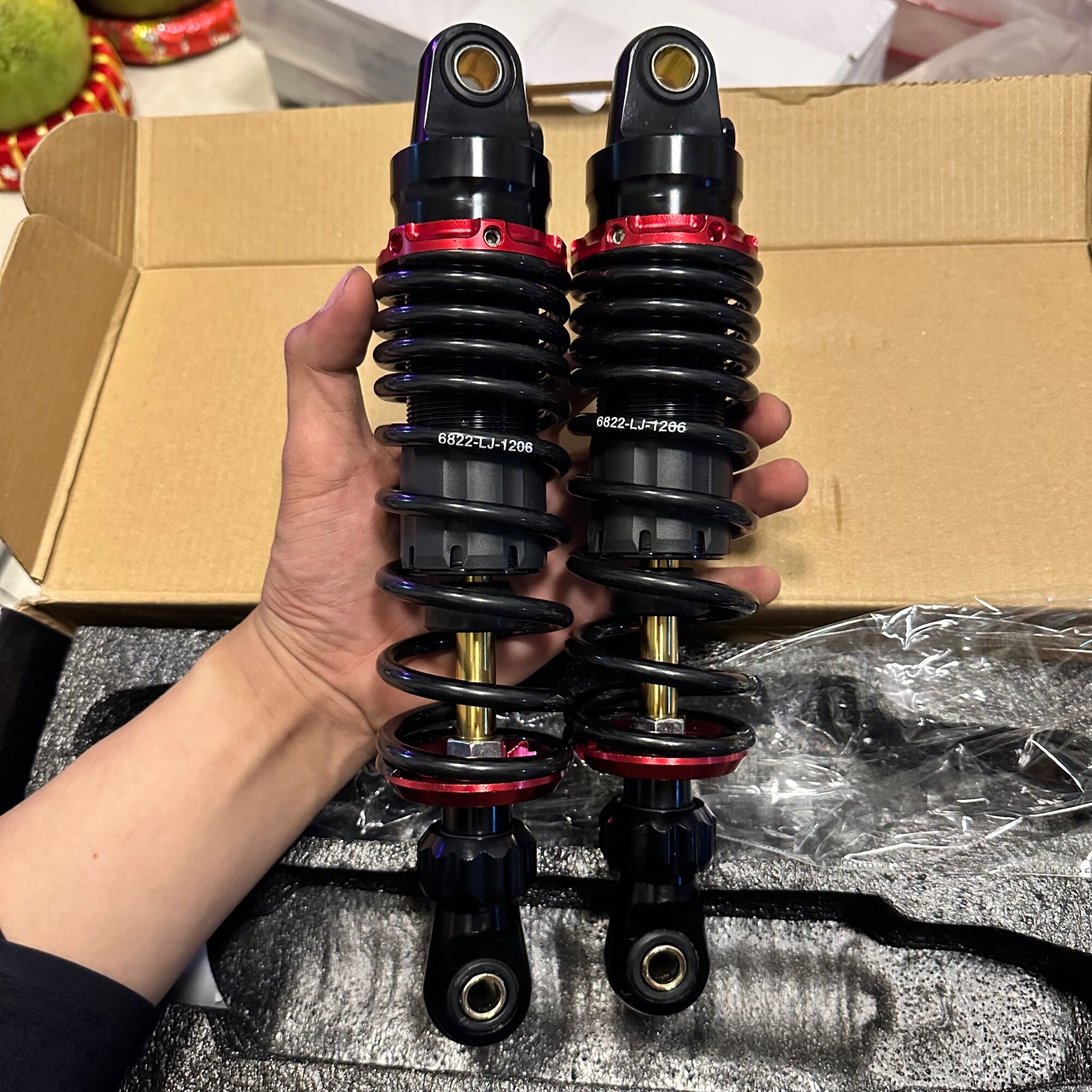Phuộc sau ty vàng gắn sirius jupiter taurus cub 280mm
