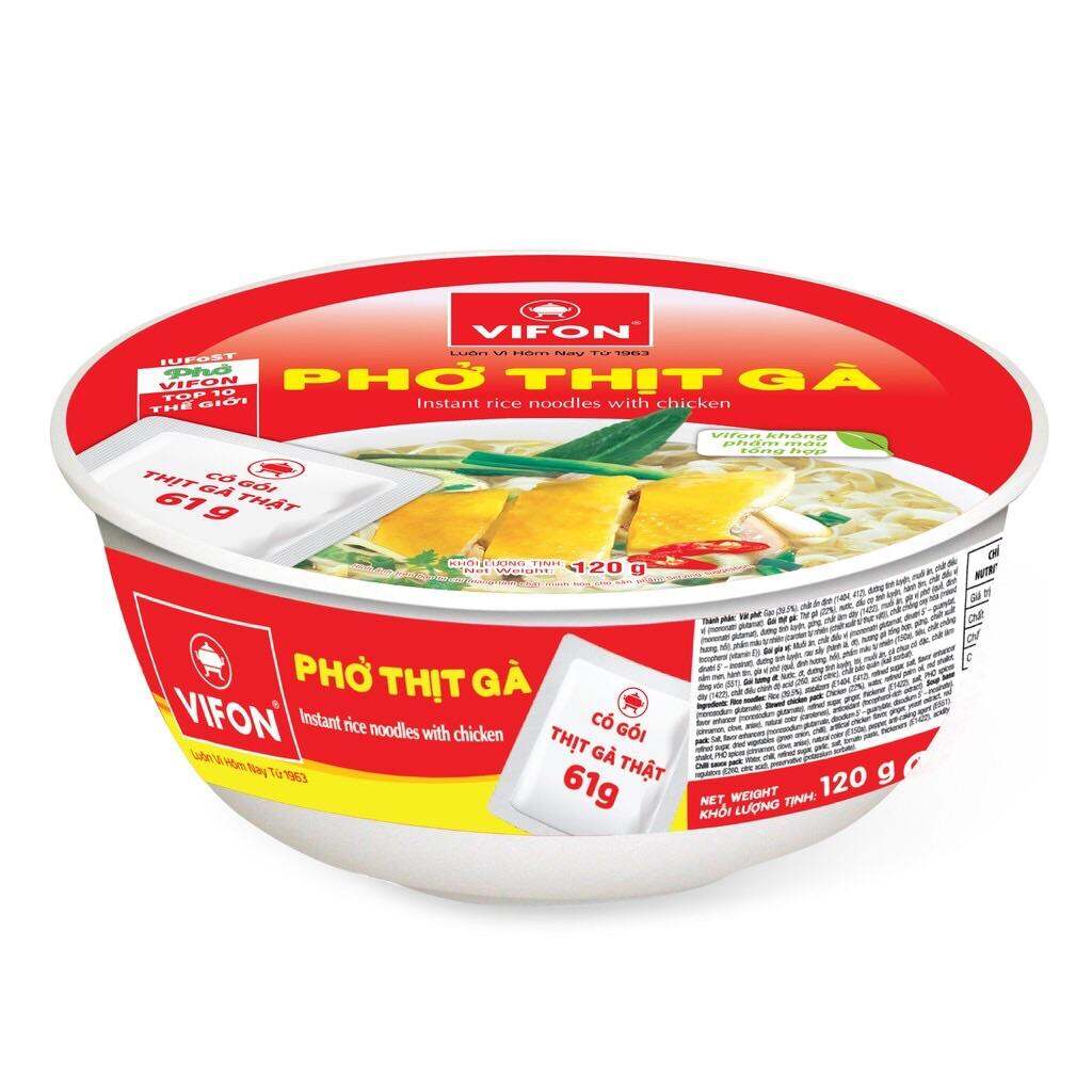 Phở Bò VIFON | Phở Gà VIFON Tô 120G (Có Thịt Thật)