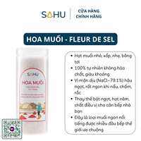 Hoa muối Sahu được làm từ 100% muối biển sạch tự nhiên làm theo phương pháp truyền thống