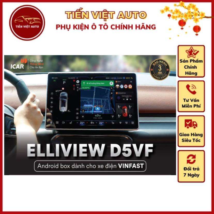 Android box Elliview D5 phiên bản dành cho xe điện Vinfast