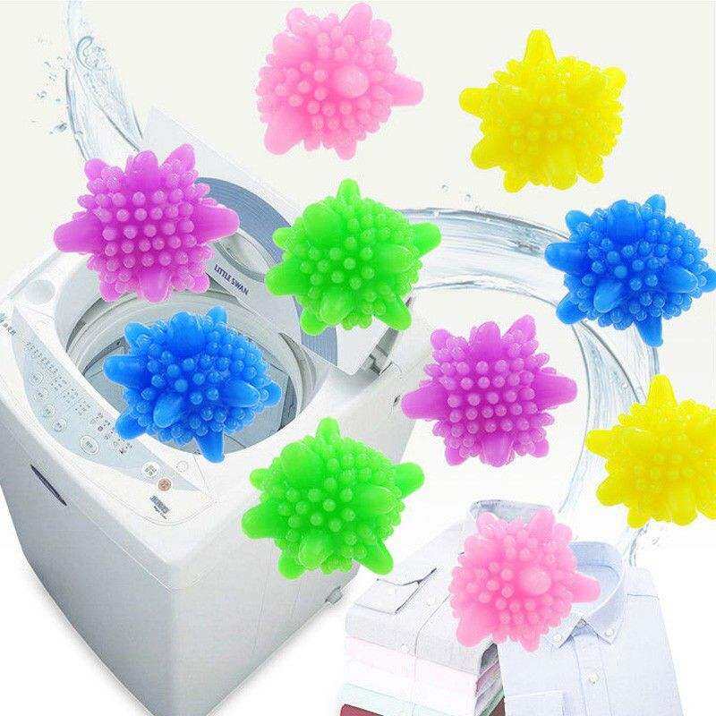 Set 4Quả bóng giặt chống nhăn quần áo cho máy giặt.