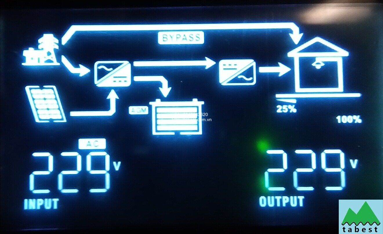 Biến tần Hybrid 5KW, 48V, WiFi