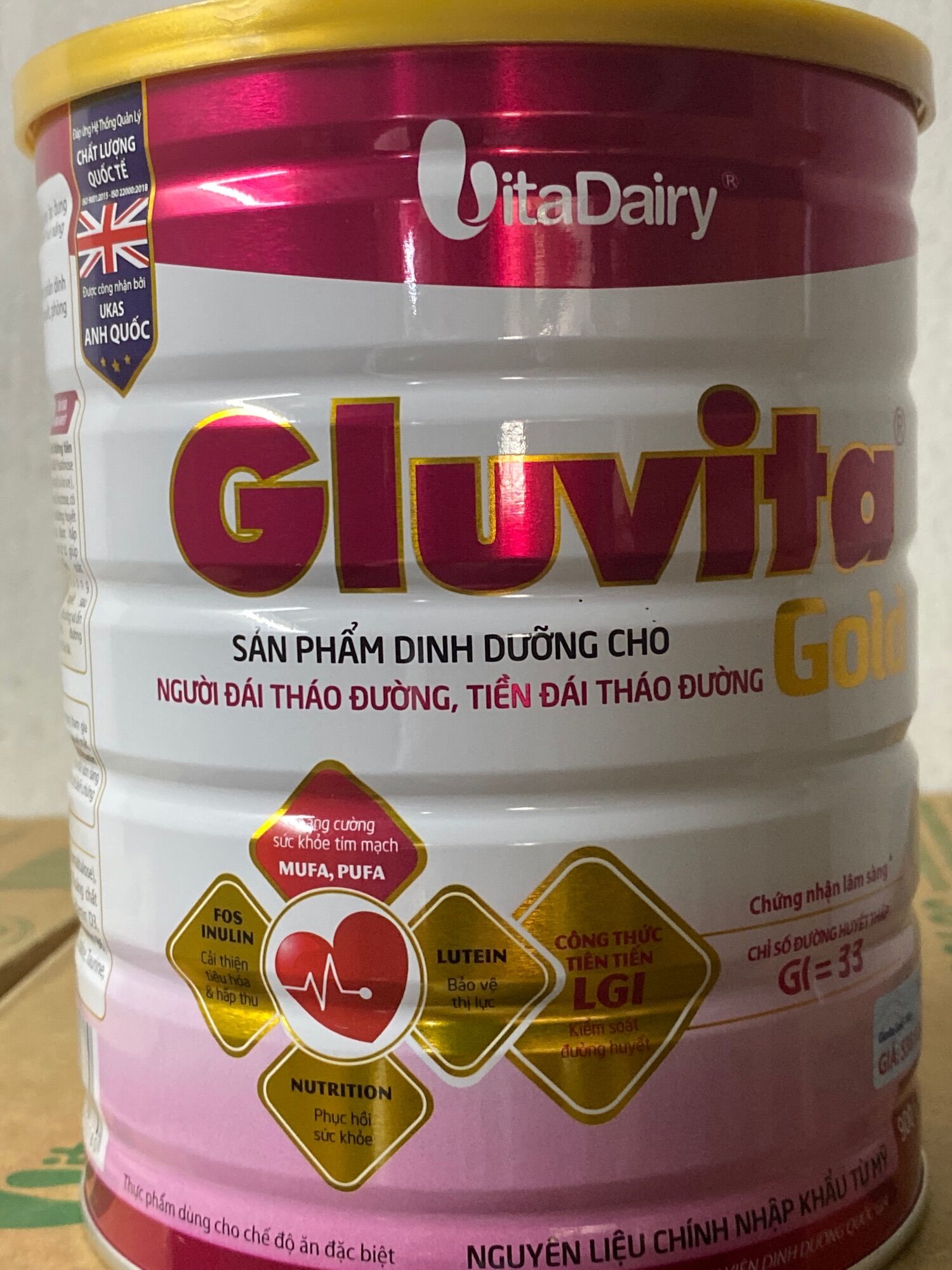 Gluvita gold -sữa dành cho người tiểu đường