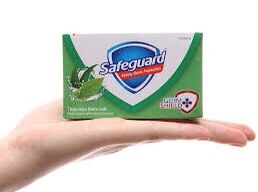 Combo 10 cục xà bông Safeguard 125g màu xanh