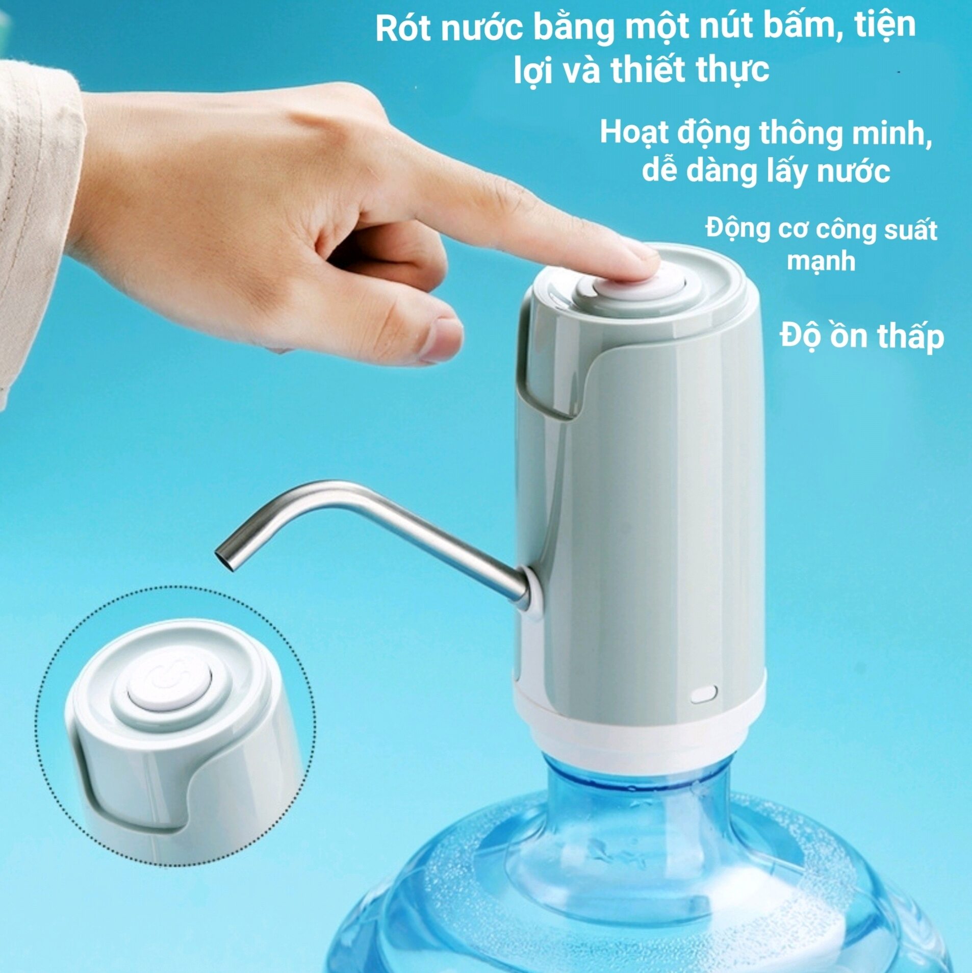 Vòi Bơm Hút Nước Tự Động Cho Bình Nước Uống