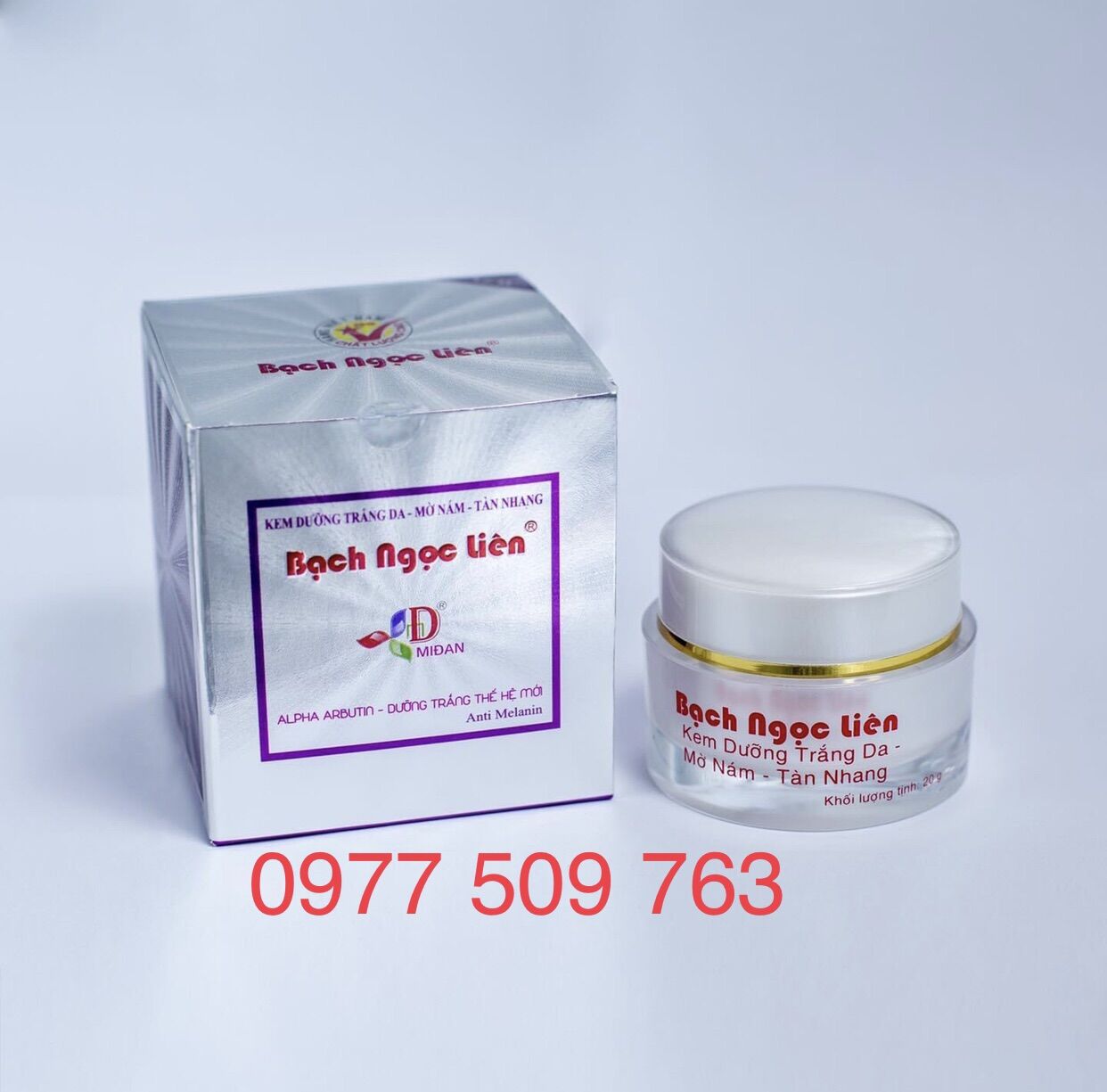 Chính hãng- Kem Bạch Ngọc Liên Dưỡng Trắng Da Mờ Nám Tàn Nhang Ngùa Lão Hóa Da 20gr
