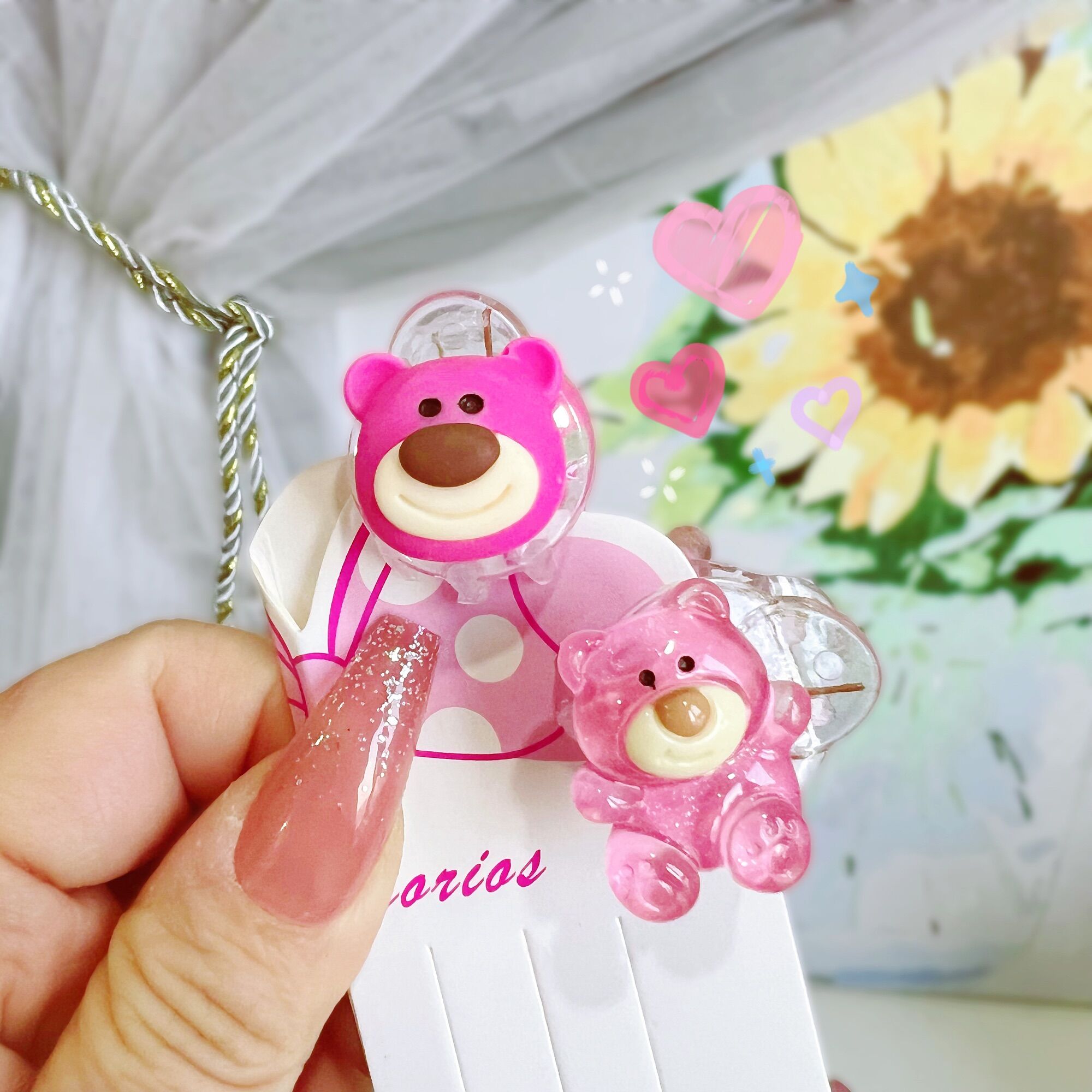 KẸP CÀNG CUA MINI GẤU DÂU LOTSO