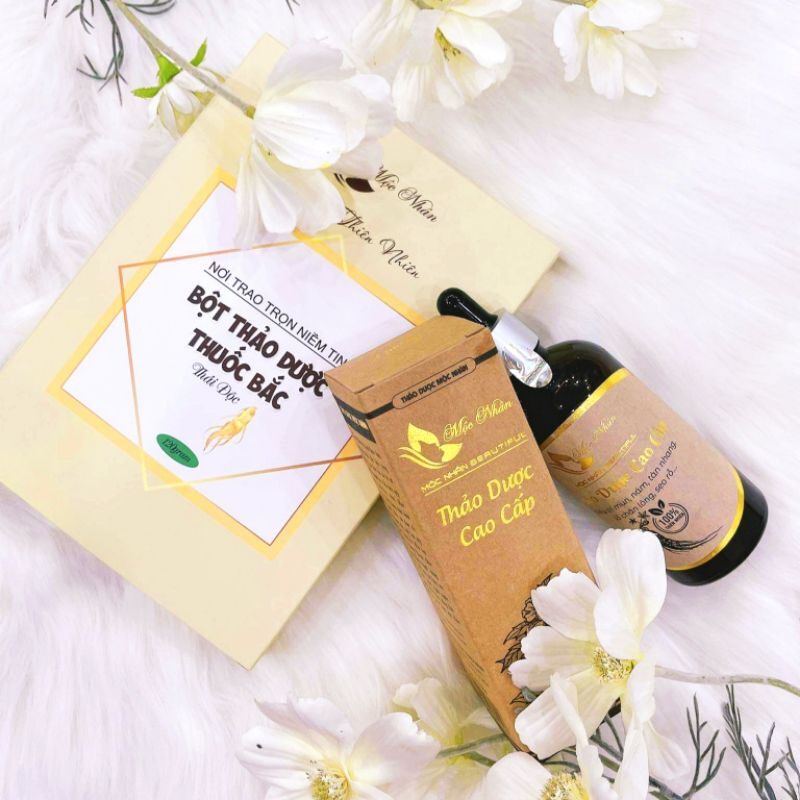 Combo đông y mộc nhân tái tạo da cấp