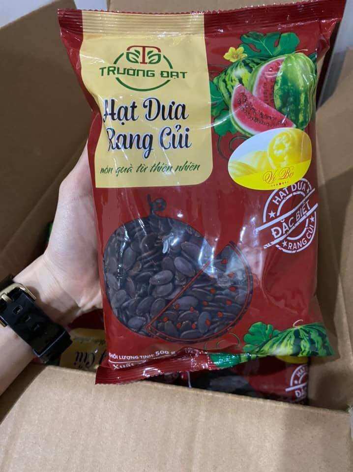 Hạt dưa rang củi - hạt đen - trường đạt