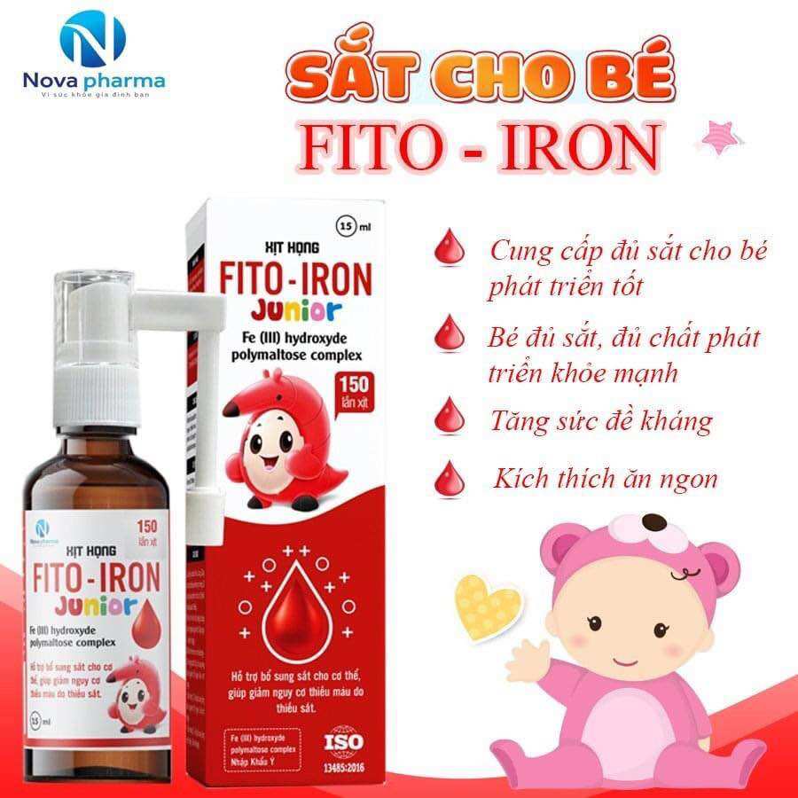 Sắt cho bé dạng xịt fito - iron