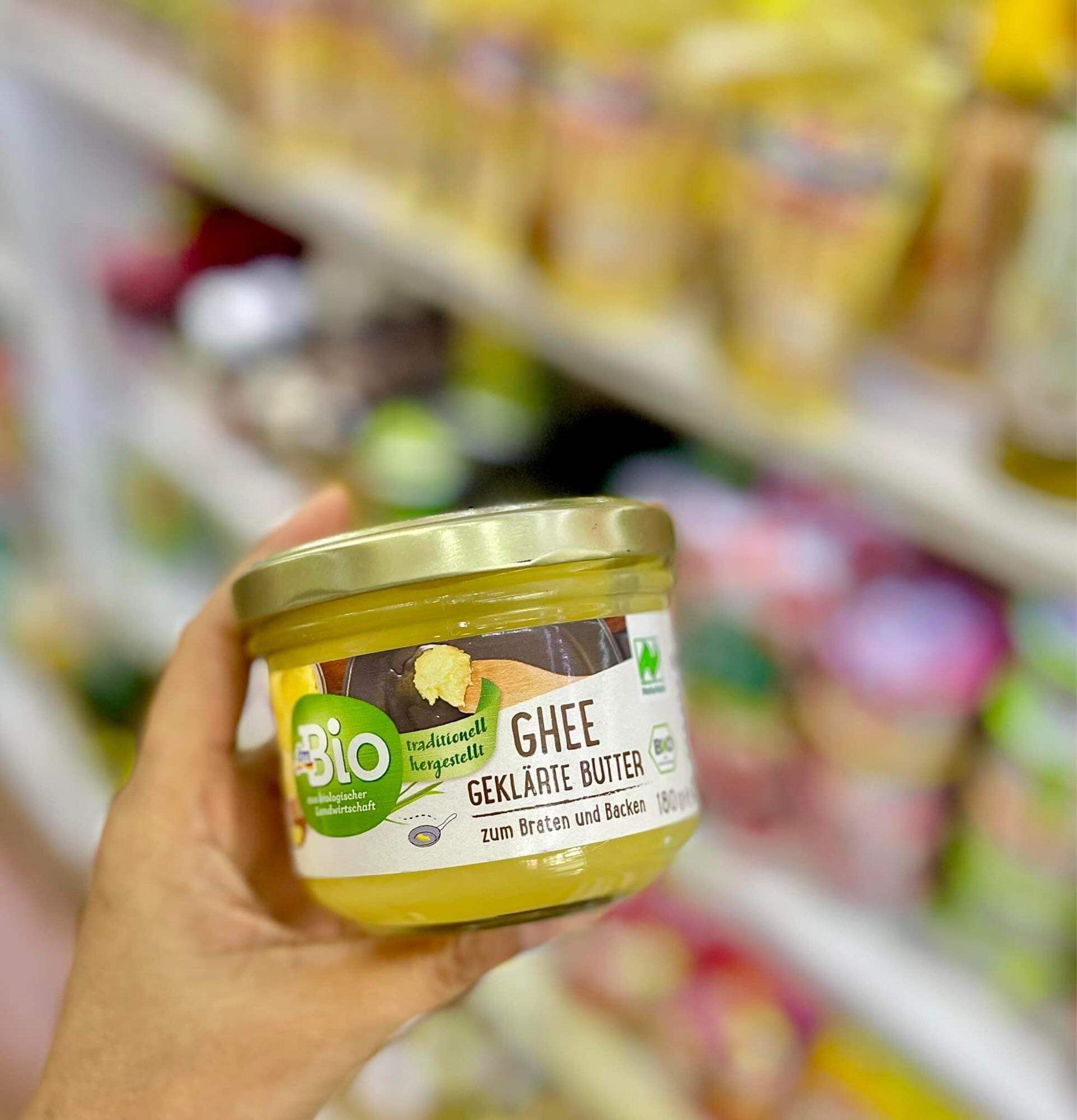 Bơ Ghee hữu cơ Đức dmBio hủ 180g