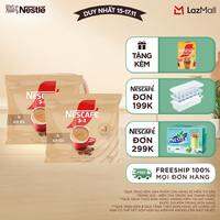 [ƯU ĐÃI THÁNG 11] Combo 2 bịch Cà phê hòa tan NESCAFÉ 3IN1 VỊ KEM SỮA Bịch 24 gói ĐẬM VỊ SỮA, CHUẨN CÀ PHÊ
