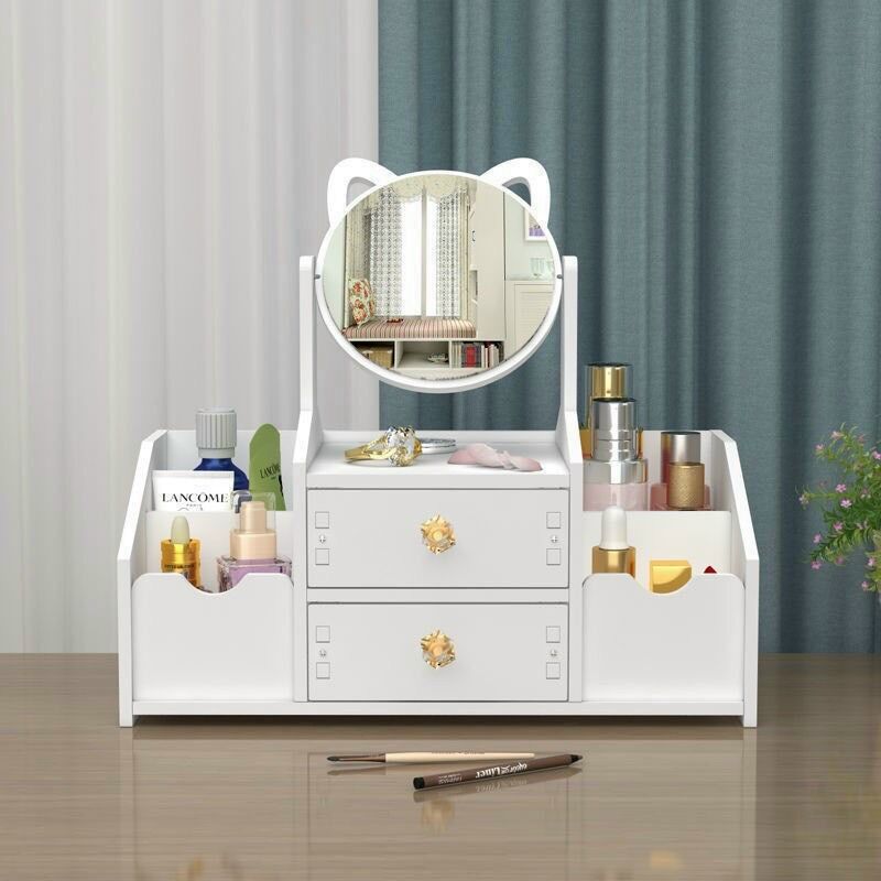 Kệ trang điểm mini để bàn kèm gương