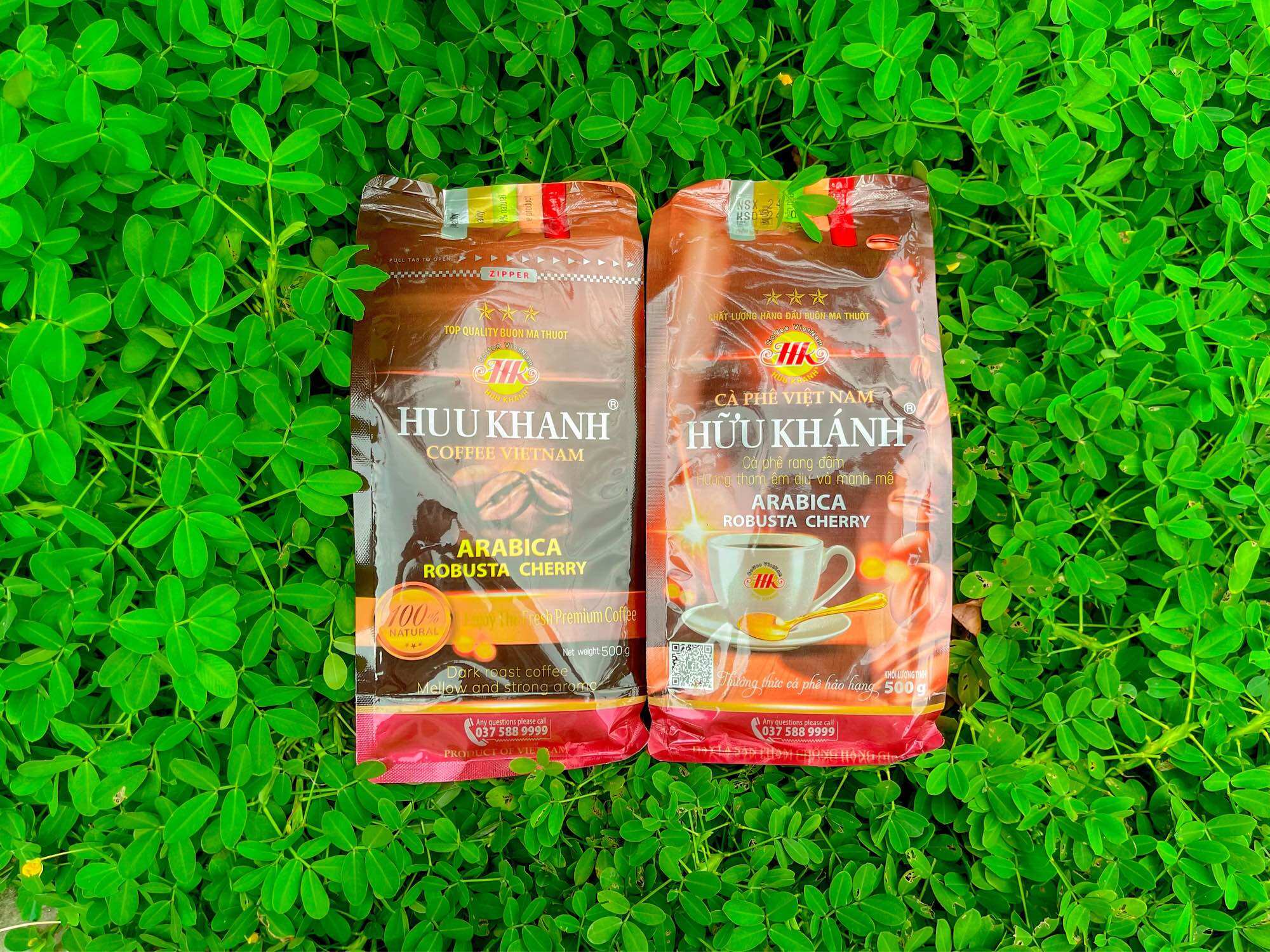 Cà phê HỮU KHÁNH - HK 3SAO (bịch 500gr)