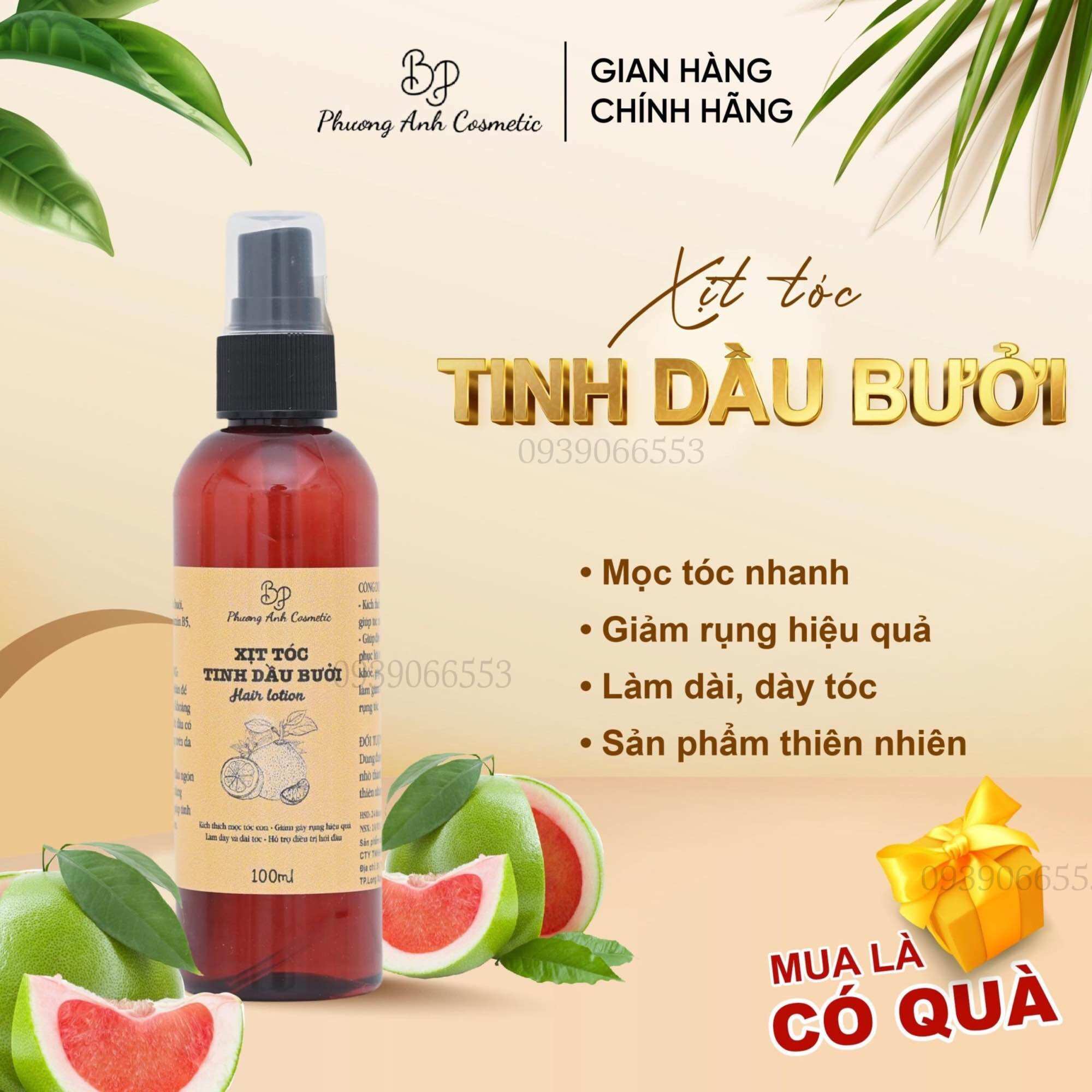 Xịt tinh dầu bưởi , xịt bưởi phương anh cosmetic giúp giảm rụng , mọc tóc