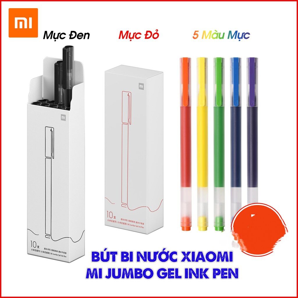 Bút gel xiaomi 0.5mm nhiều màu