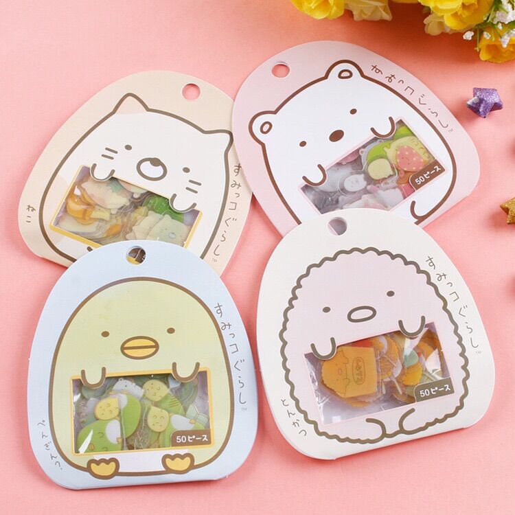 Sticker dán trang trí 50 miếng dán/túi