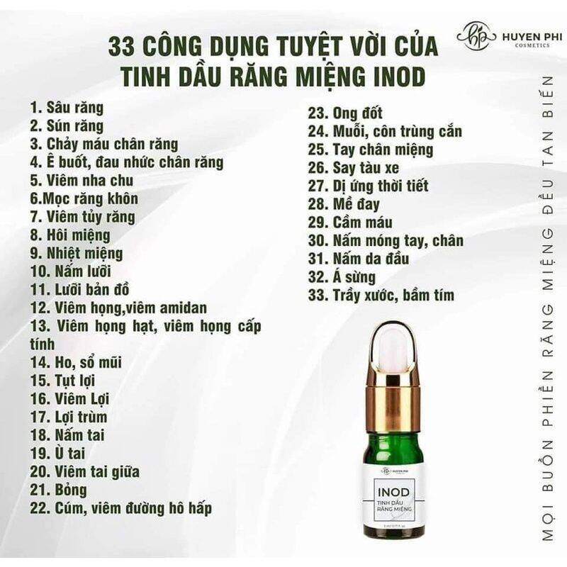 Tinh dầu răng miệng(Serum miệng Inod)Huyền Phi