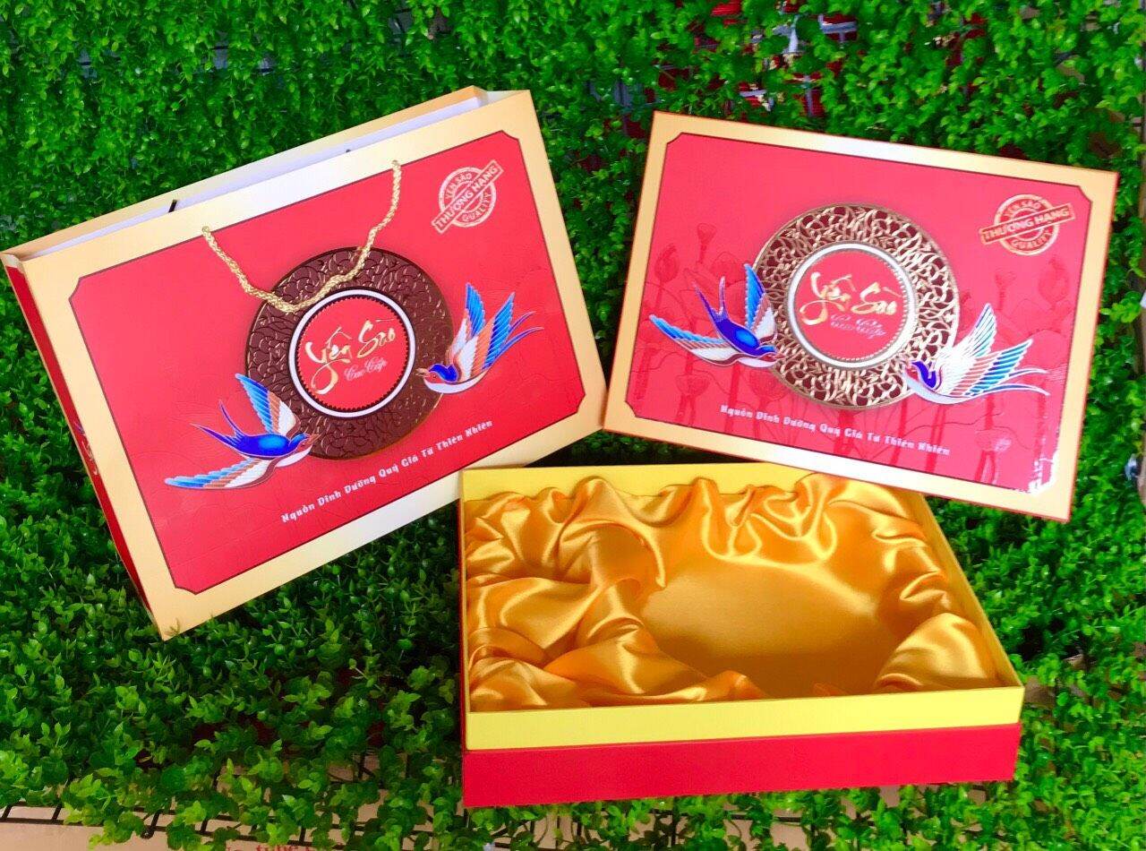 HỘP  ĐỰNG YẾN SÀO ( 2 khay đường  táo+ đường)