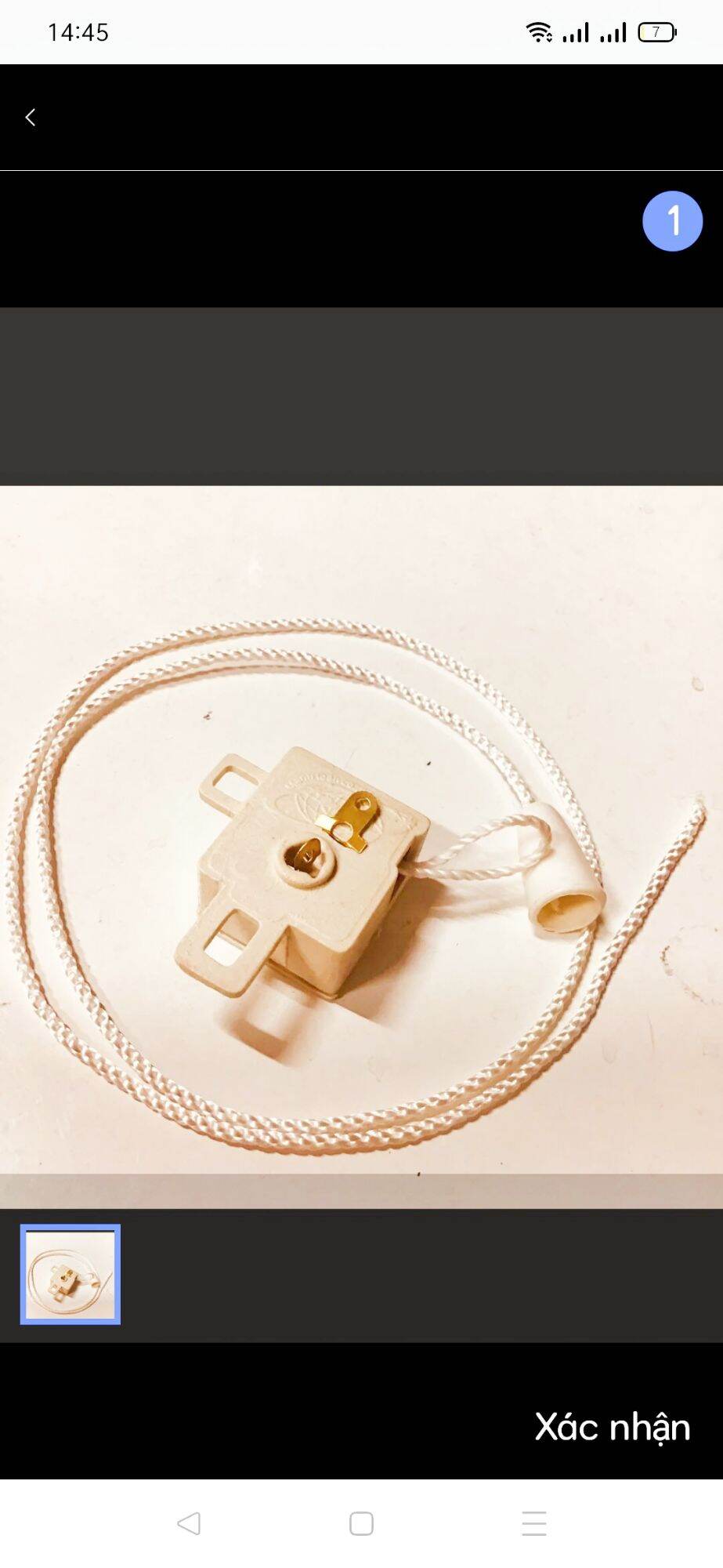 Combo 5 cái công tắc quạt treo tường 2 dây giật