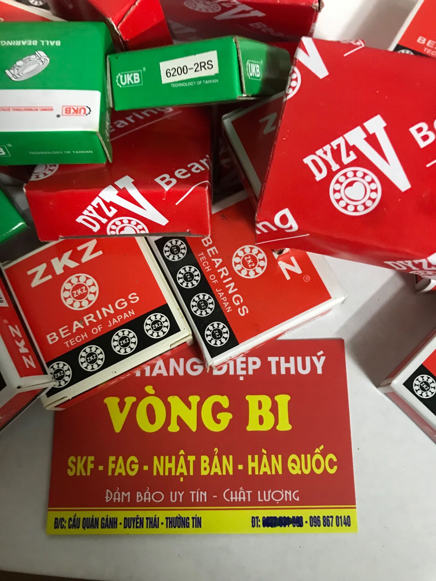 Vòng bi 6000, 6001, 6002, 6003, 6004, 6005, 6200, 6201 , 6202, 6203,6204, 6205 -rs mới, bạc đạn mới