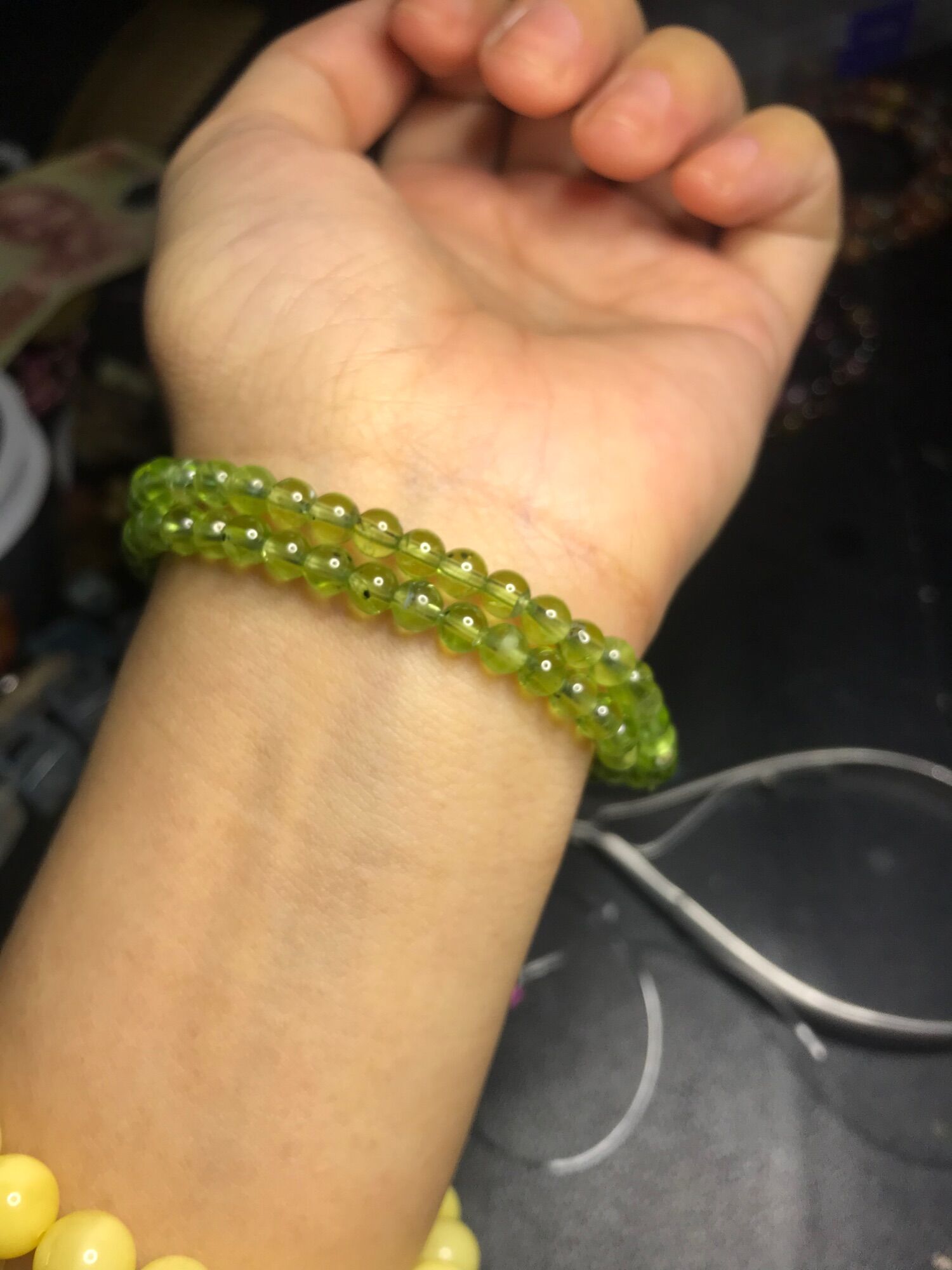 Vòng tay Peridot 3-4mm