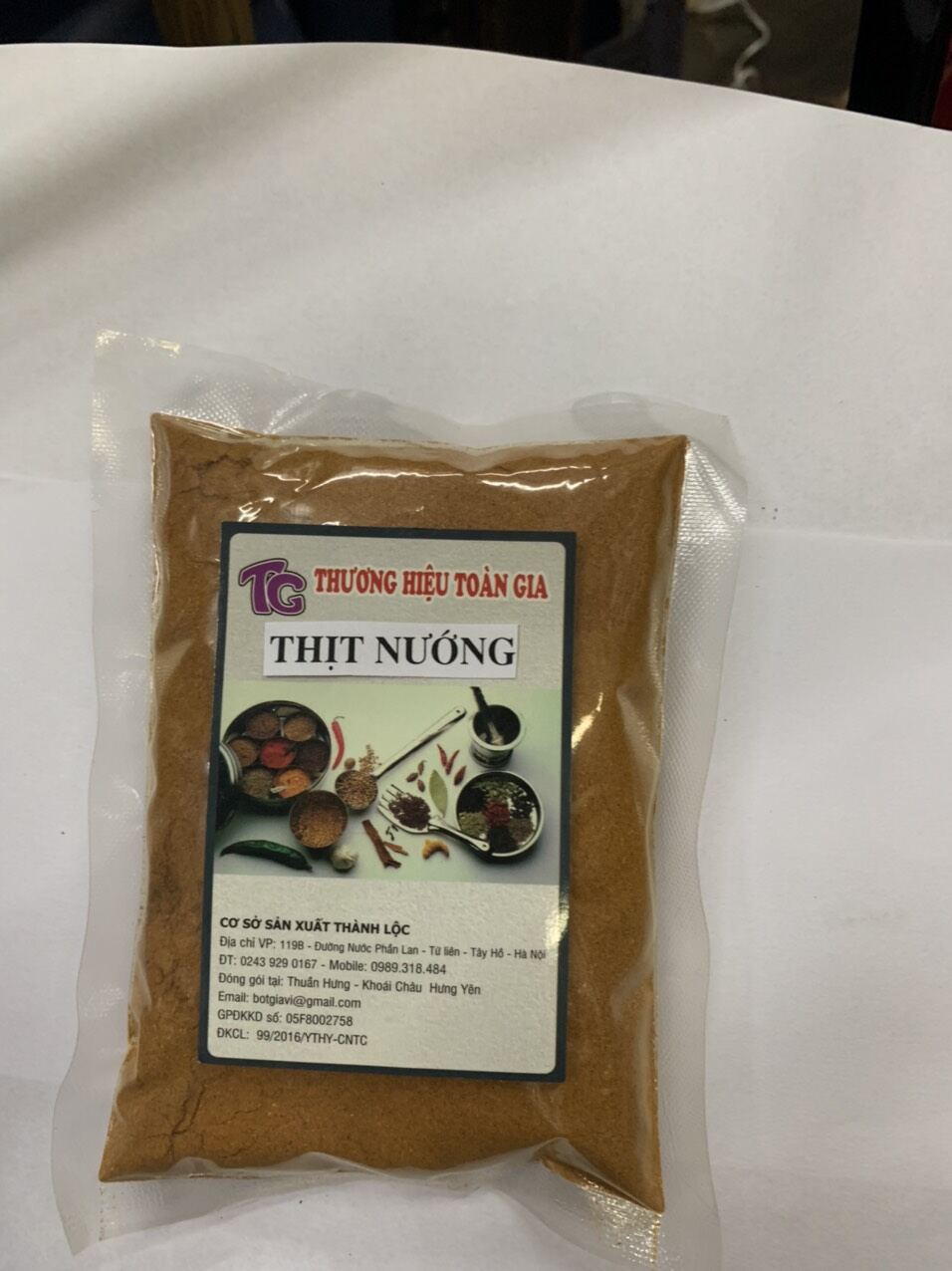 Gia vị thịt nướng gói 100g