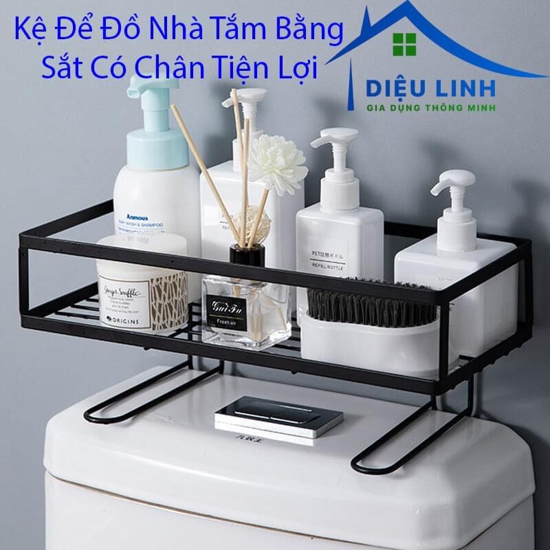 Kệ để đồ nhà tắm bằng sắt có chân tiện lợi #55k