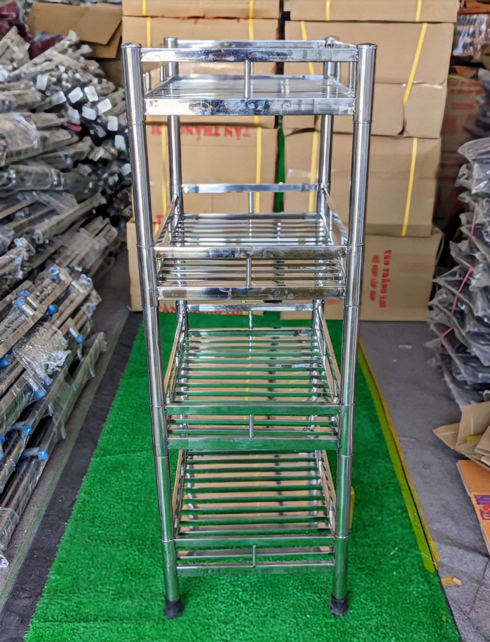 KỆ CHÉN THẺ TO INOX 304 (100% ) - Siêu Dày - Ship Siêu Rẻ( lắp ráp )