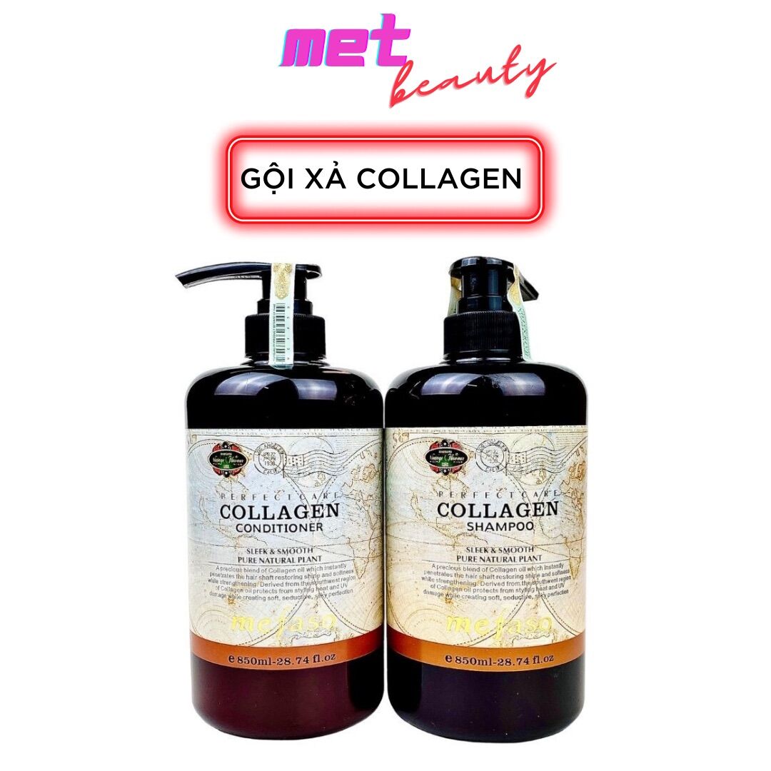 [HCM]?? [GIÁ TỐT] ?? Cặp Dầu Gội Xả Collagen Mefaso 850ml