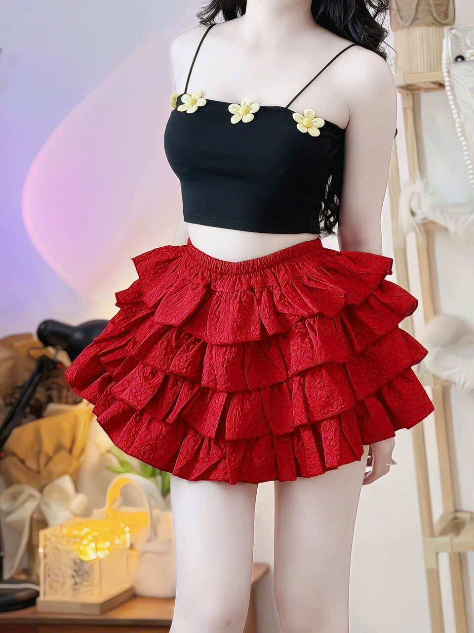 CHÂN VÁY NHIỀU TẦNG