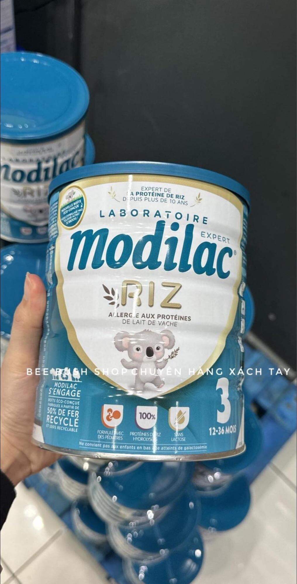 Sữa Modilac Expert Riz cho bé dị ứng đạm sữa bò Pháp 800g