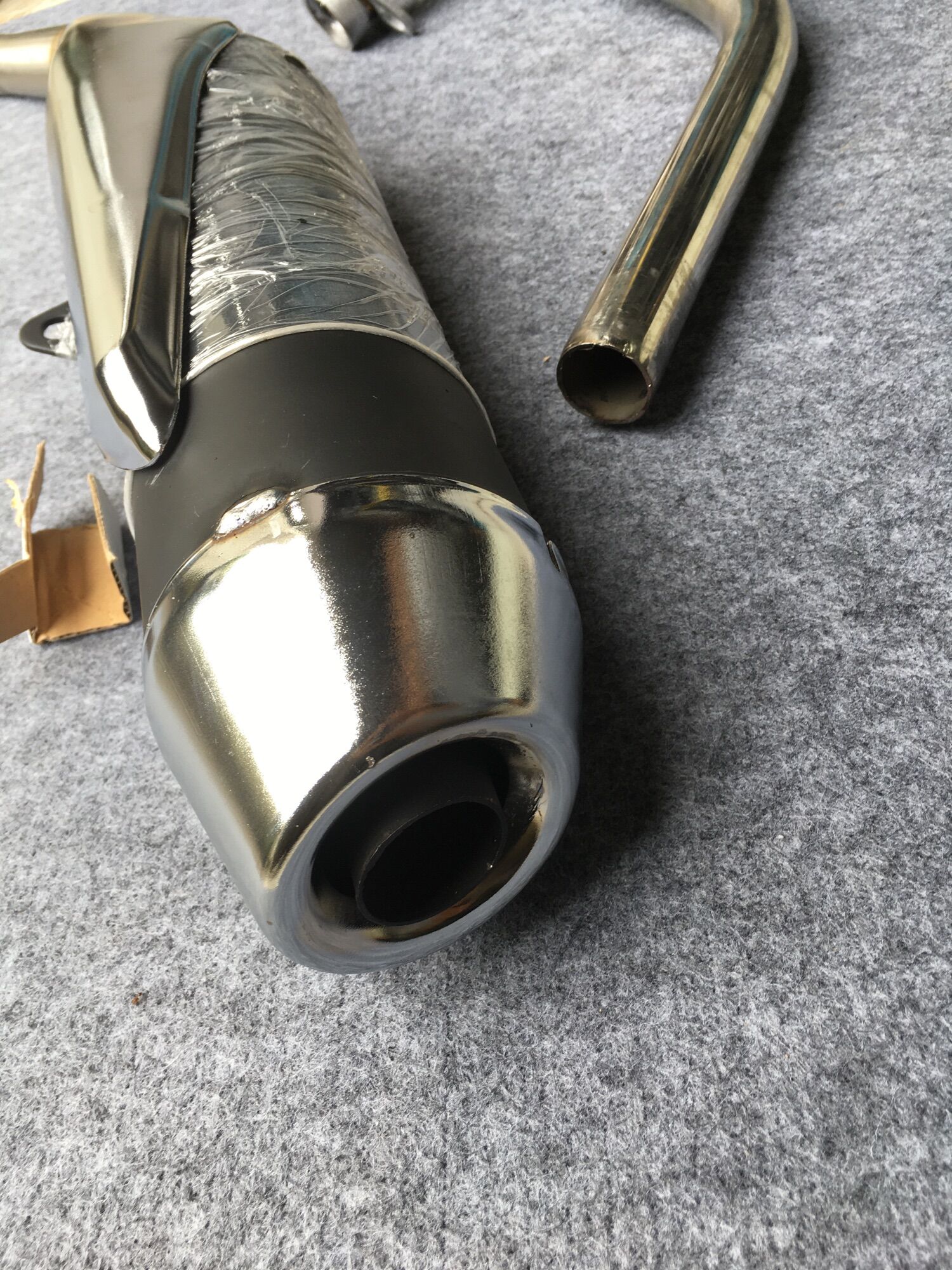 Pô Satria móc Pô Xăng Lửa cổ tăng 2 khúc gắn Satria Raider