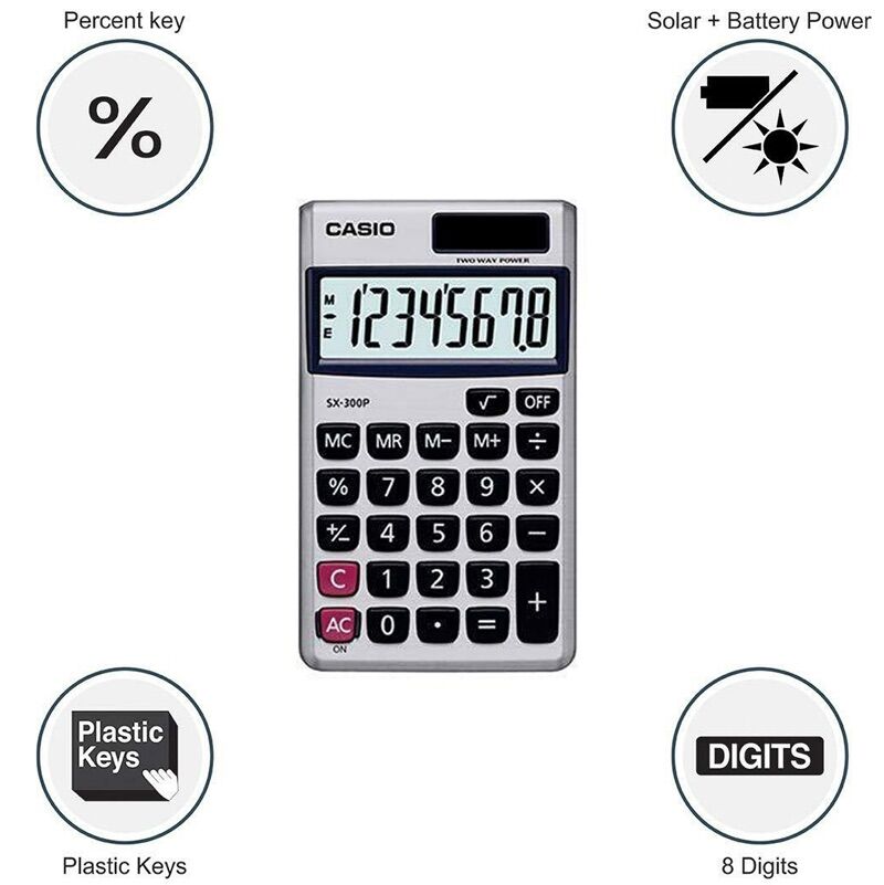 Máy tính bỏ túi Casio SX-300P CHÍNH HÃNG